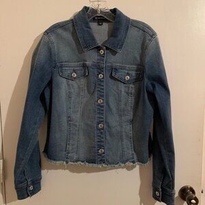 Women's INC Denim Jacket - Large - Blue